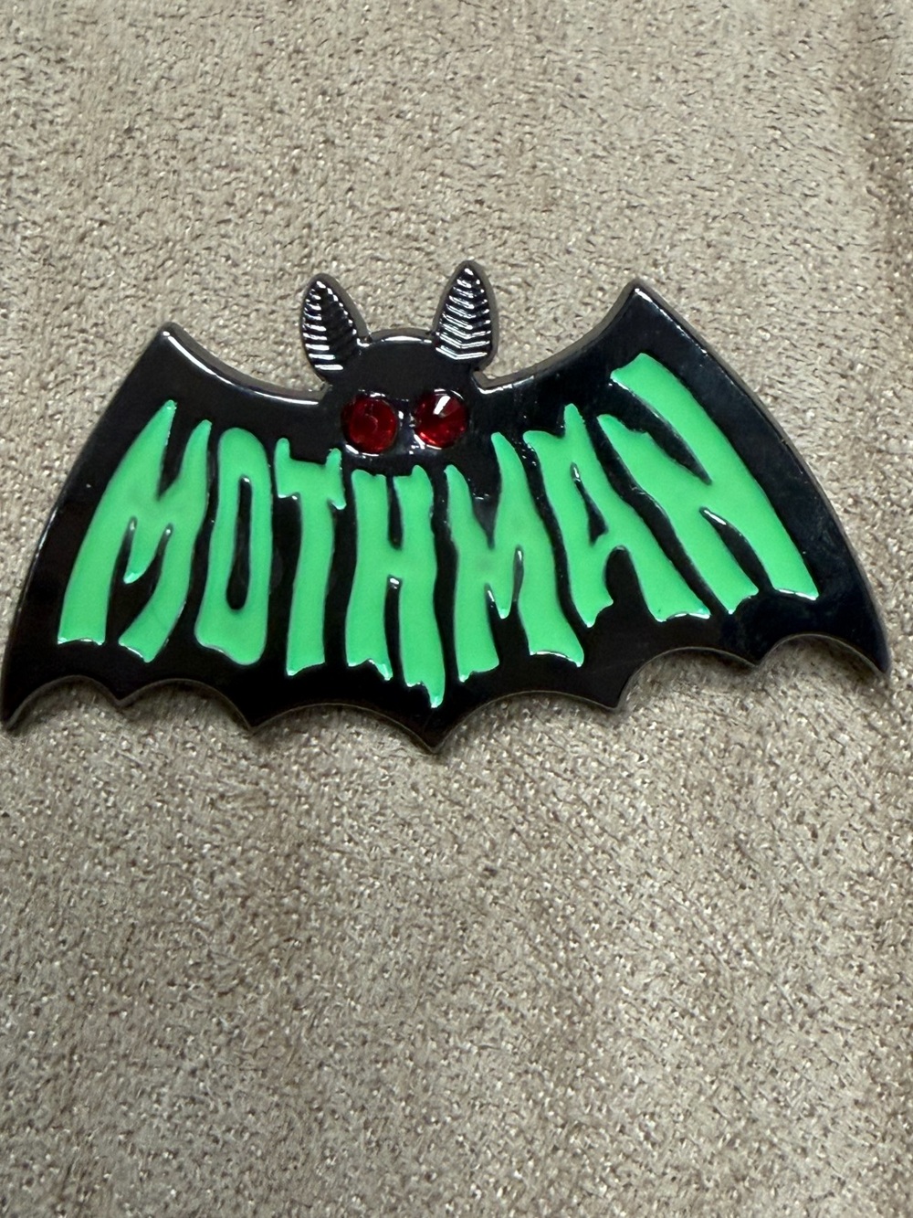 Mothman Cryptid Creepypasta Lapel Brooch Pin